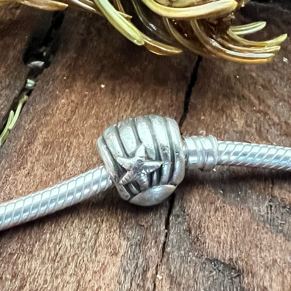 Authentic Pandora Charm Silver Sea Shell Ocean Beach Vacations Holiday